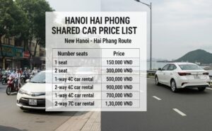 Bang bao gia xe ghep Ha Noi Hai Phong sau sap nhap Moi Nhat