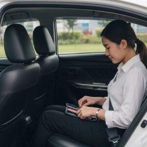 Chu y kiem tra tui xach vali va vat dung ca nhan nhu dien thoai vi tien truoc va sau len xuong xe