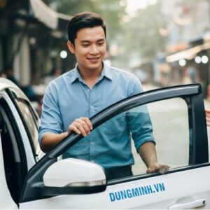 Khong chi lai xe an toan tai xe con don tiep khach rat chu dao than thien va day tan tam