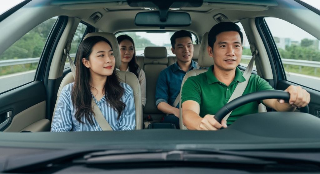 Voi xe ghep hanh khach duoc don tra tan noi chu dong thoi gian di chuyen han che cho doi va met moi phu hop cho ca di cong tac du lich hay tham than trong ngay