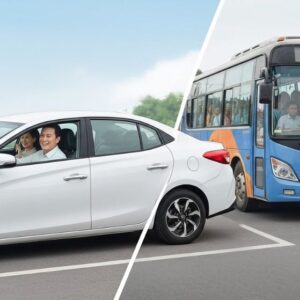 Voi xe ghep hanh khach duoc dua don tan nha ngoi ghe rieng thoai mai khong gian yen tinh va tien nghi hon han so voi xe khach